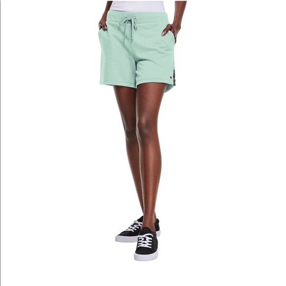 Champion Pastel Mint Athletic Lounge Shorts - Picture 1 of 15